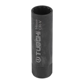 INFINAUTO Spark Plug Impact Socket 63mm for Car Motorcycle Dirtbike Repair Hardware Tool CR-V Black Durable 12 Point 14mm 3/8 Inch Drive