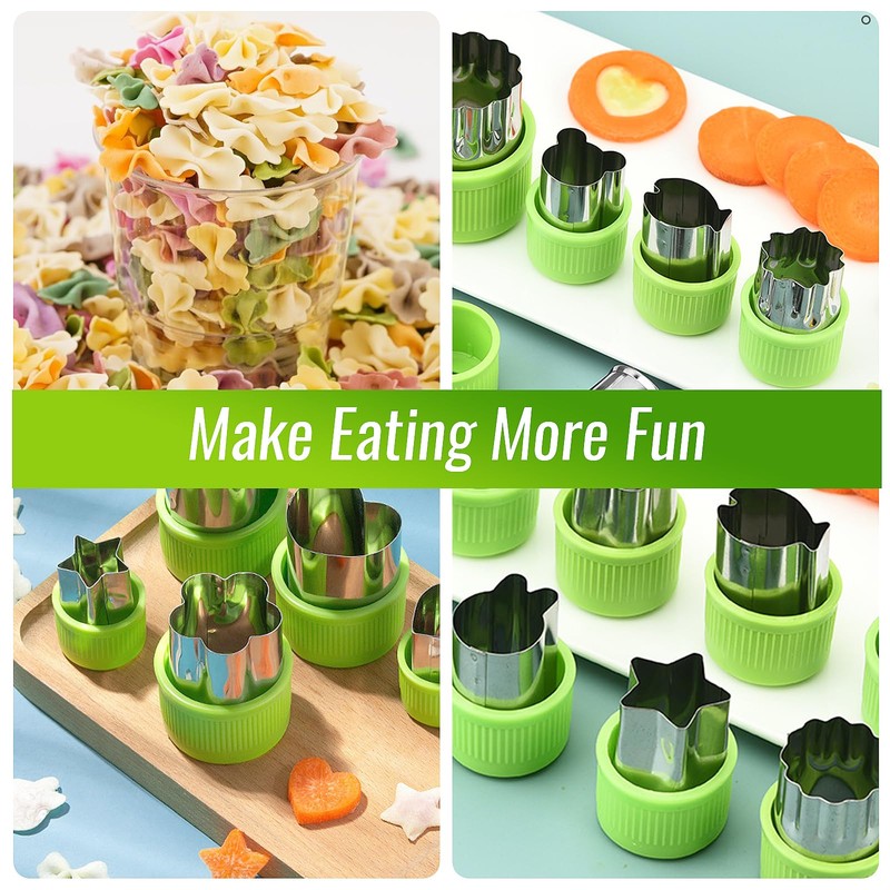Sandwich Cutters for Children, 12 Pcs Stainless Steel Vegetable Fruit
