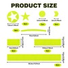 YueJieSelected Reflectors Bicycle Sticker Fluorescent Green