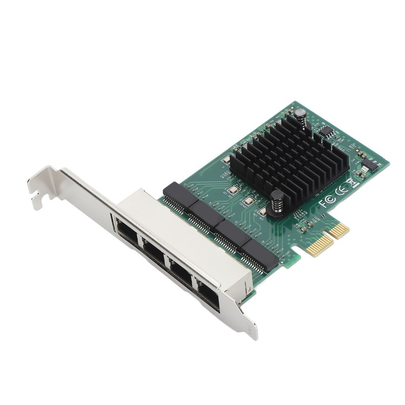 PCIe X1 Network Card 4 RJ45 Port 1000M High Speed