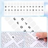 Isslly 14 Sheets White Alphabetical Tab Indexes, Alphabet Book Tabs,