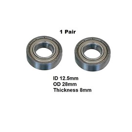 Fork stem Bearings - Swivel Bearings (1 Pair) for Most Fork Steams on Rollators and Wheelchairs