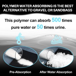 RAINFLOW 15OZ Water Absorbing Polymer - Sodium Polyacrylate Alternative to Sand for Basketball Hoop Bases,Sign,Soil Moist Water Crystals,Sand Bags for Umbrella Base Eco Gel for Camping Toilet