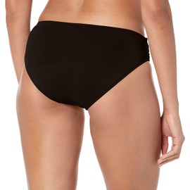Seafolly Women's Twist Band Hipster Full Coverage Bikini Bottom Swimsuit,Black,2 US