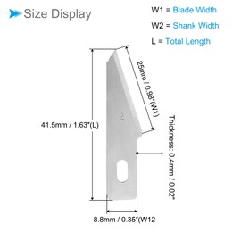 CoCud Craft Hobby Blades, #2 Manganese Steel Replacement Cutting Carving Blade Refill Hobby Knife Blades Set with Storage Case - (Applications: for Art Scrapbooking DIY), 60-Pieces