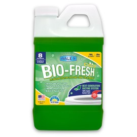 Walex Bio-Fresh Liquid Enzyme Holding Tank Treatment for RV, Camper & Marine - Black Water Tank Deodorizer, Liquifies Waste & Toilet Paper, Septic Tank Safe, Biocide-Free, Alpine Fresh, 32oz
