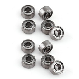 10x 693ZZ Ball Bearings 3 x 8 x 4 mm – Miniature Bearing Made of Steel, Double Shielded for 3D Printers, Quadcopters & Model Making
