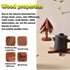 Huipla Wooden Cup Coaster Set,Christmas Tree Shape Trivet Set,4 Wooden