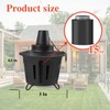 FALBAWR 6 Pack Citronella Table Top Torches, 15oz Mini Fire
