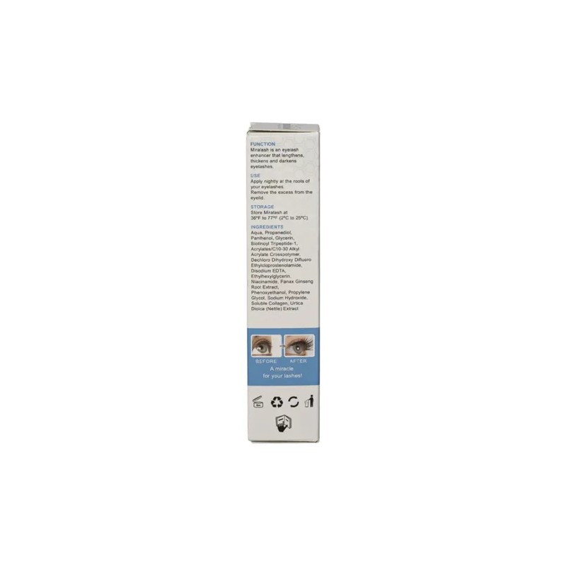 Miralash Suero Crecimiento De Pestañas Fuertes, Orphica 3 Ml
