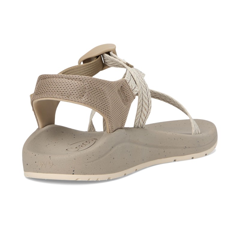 Chaco Women's CUSHZ Sandal, Frond Dark Vanilla, 9