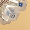 Transparent spherical clicker keychain illuminated luminous clicker sensory play portable