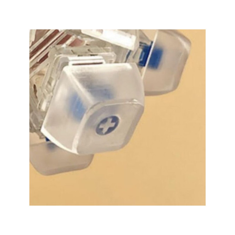 Transparent spherical clicker keychain illuminated luminous clicker sensory play portable