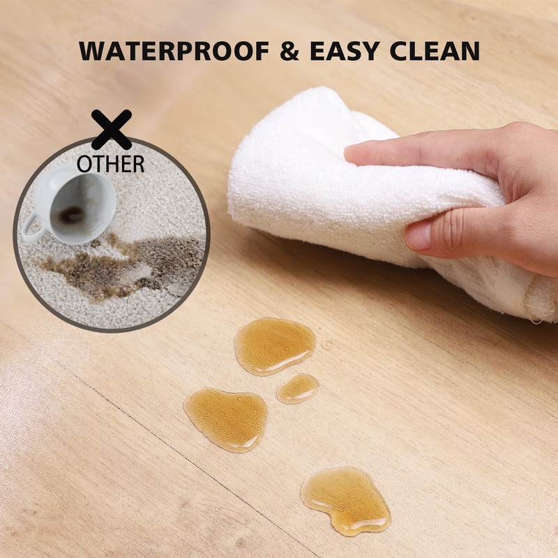 Clear Floor Mat for Home, 5'×8' Large Non-Slip Plastic Rug