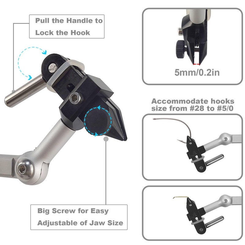 Riverruns N6201 Generation Rotary Fly Tying Vise 360 Degree Rotation