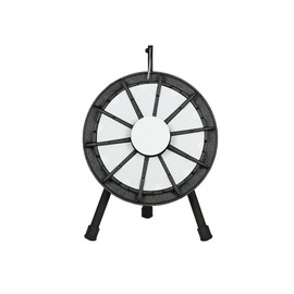 Prize Wheel Spinning Wheel for Prizes – Prize Wheel Spinning Wheel for Trade Shows – Super-Durable ABS Plastic with A Clear Top Panel and A Powder-Coated Steel Frame (10 Slot, Standard)