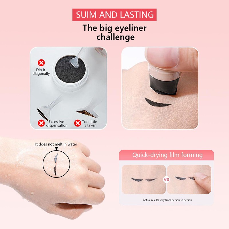 2 x Eyeliner Stamps, Double Ended Marker Eyeliner Stamp, Eyeliner
