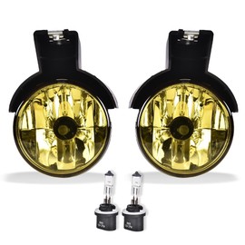 ALLGOOD Fog Lights w/Bulbs, Compatible with Dodge Durango Dakota 1998-2000, Yellow Lens Front Bumper Driving Fog Lights Lamps 1Pair
