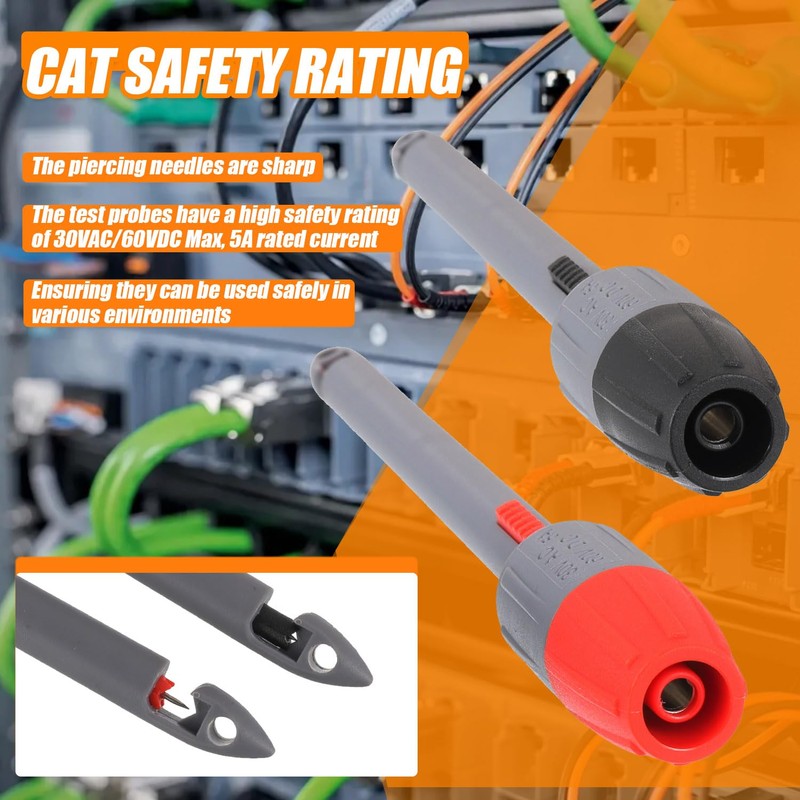 HUAREW Heavy Duty Wire Piercing Probe Insulation Piercing Clip Set