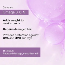 Hair Smoothing Serum for Frizz Control & Deep Hydration, Niacinamide & Carbohydrate Complex for Silky, Soft Hair, Vegan, SLS & Paraben-Free Hair Care