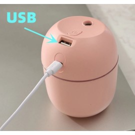 Unbranded 220ml Portable USB LED Mini Car Home Humidifier Aroma Oil Diffuser Mist Purifier - Pink