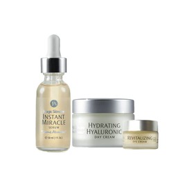 Magic Skincare Ultra Radiance 3 Piece Anti-Aging Skincare System | Instant Miracle Serum, Hydrating Hyaluronic Day Cream & Revitalizing Eye Cream