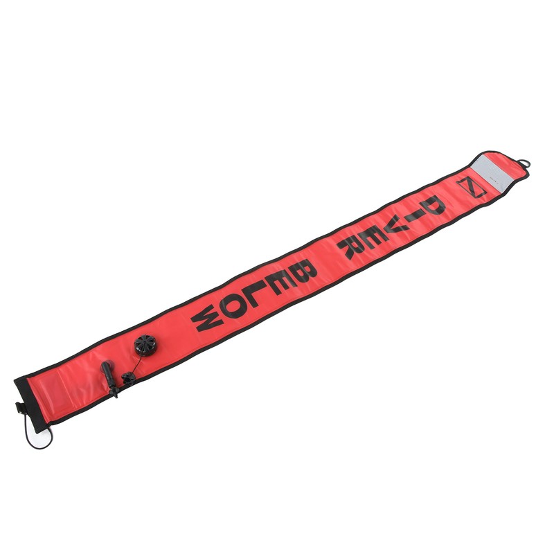 150x15cm Scuba Diving Surface Marker Buoy High Visibility Inflatable Surface