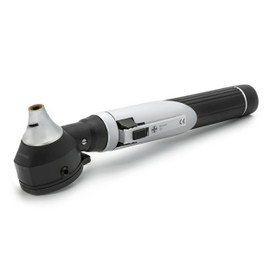 AIESI® Otoscope Professional Medical Fibre Optics Stainless Steel with LED 3V Lighting with White Light Visioscope