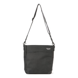 Beams Heart Men's Canvas Bag, Polyester Heathered Material, Mini Shoulder Bag, Black