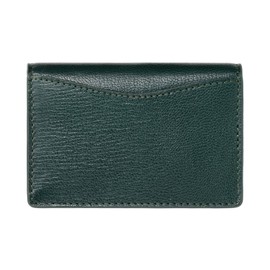 MILAGRO CA-PG-544 I・Bonaudo Palmerato Goat Leather Business Card Holder (Business Cards, Large Capacity, Goat Leather, Genuine Leather, Men's, Unisex), green