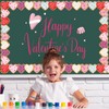 JarThenaAMCS 65.6Ft Valentine's Day Bulletin Board Borders Cute Heart Cookie
