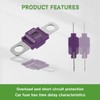 BOJACK Midi High Current Fuse Bolt-On Fuse 200A Amp Purple