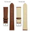 BISONSTRAP Watch Strap 20mm, Vintage Leather Replacement Watch Band, Toffee