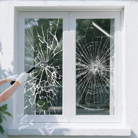 NIDOJP 4M Security Window Film (17.5" x 197") - Clear Safety Tempered Glass Shatterproof,Scratch Resistant, Burglarproof, Hurricane,Blocks UV & IR Rays Film for Home Bathroom Office Store