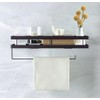 Spice Rack Organizer Wall Mounted with Paper Towel Holder, Bathroom