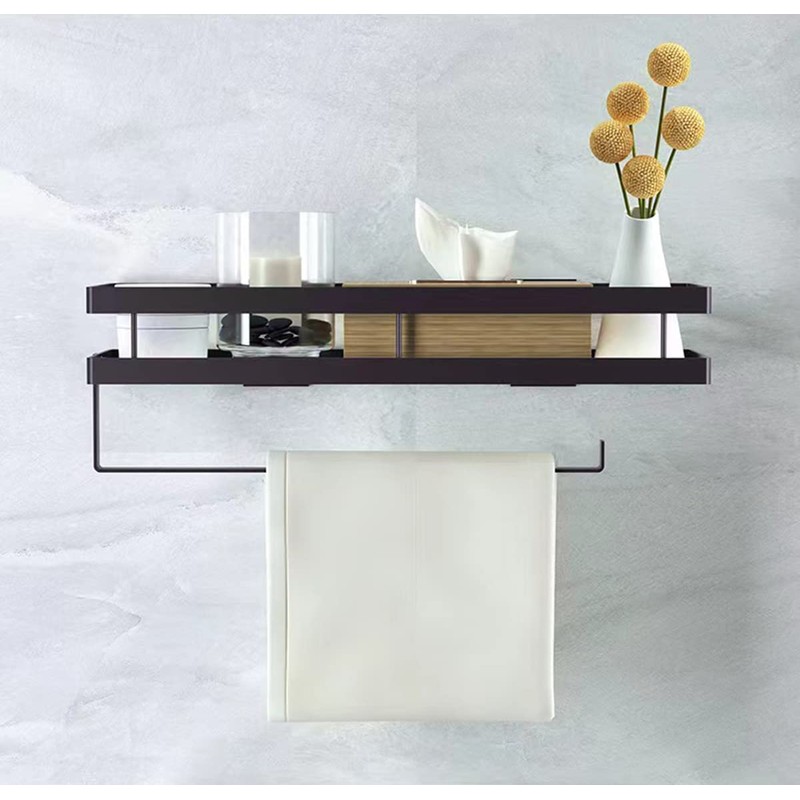 Spice Rack Organizer Wall Mounted with Paper Towel Holder, Bathroom