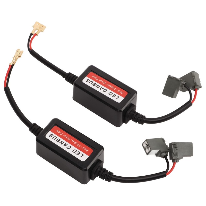 2pcs H1 LED Light Decoder 12V DC Anti Flicker Error