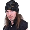 Spiral Mens Light Cotton Beanies Black Balaclava, Black, L UK