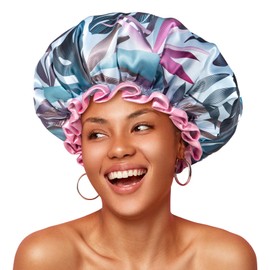 mikimini Extra Large Shower Cap Blue