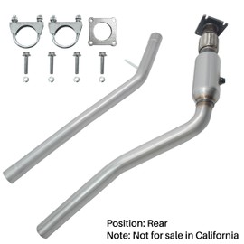 [Rear]FortunaFlow Catalytic Converter Compatible with Dodge Grand Caravan 2008-2010,Chrysler Town&Country 2008-2010 3.3L 3.8L,Replace 643032(EPA Compliant)