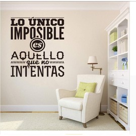 Etiqueta de Pared Decal, Pegatinas Vinilo Español, Arte Mural de Pared para Decoración de Sala de Estar