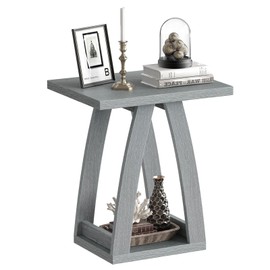 FROMJBEST End Table, Side Table, Nightstand, Sofa Side Table with Shelf, Modern End Table for Living Room, Bedroom