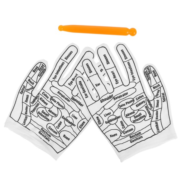 VICASKY Reflexology Gloves with Massage Stick Hand Acupoint Tools for