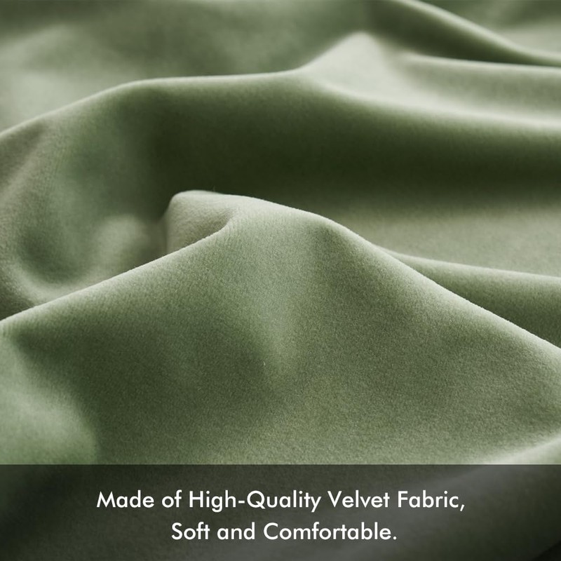 MIULEE Set of 2 Velvet Soft Solid Decorative Square Throw