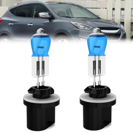 LECCIBUB Fog Light Bulbs Compatible With Hyundai Tucson 2014-2015, 880 Fog Lights Halogen Light Bulb, Super Bright 6000K White, Plug and Play, Pack of 2