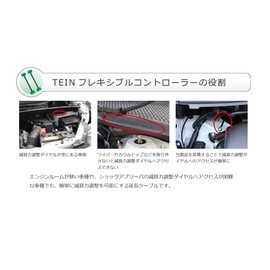 TEIN FLK01-AA200 Flexible Controller, 7.9 inches (200 mm), Set of 2, Black