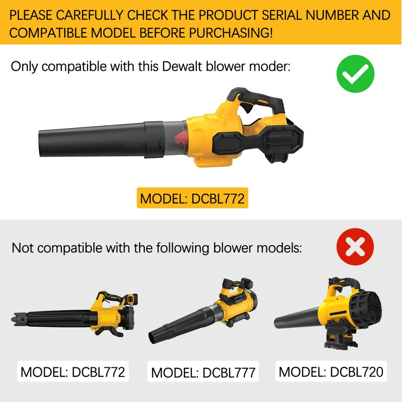 Cawla Leaf Blower Wall Mount Fits for De-Walt Blower 60V