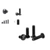 LBY 10 Sets Carriage Bolts Screws Assortment Kit, 5/16-18 x