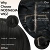 NOSTALGIA Wig with Bangs, 20 Inch, 4x4 Realistic Scalp, Natural