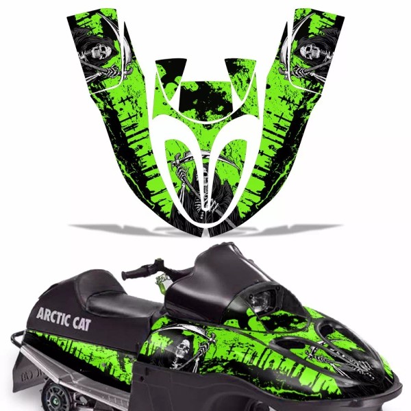 WD Sled Graphic Decals Stickers For Arctic Cat Sno Pro